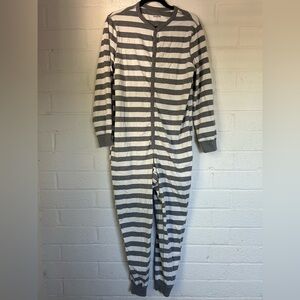 Goodfellow & Co Gray and White Striped onesie